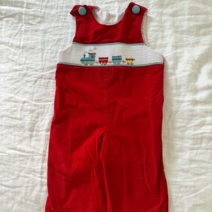 2T red boys romper